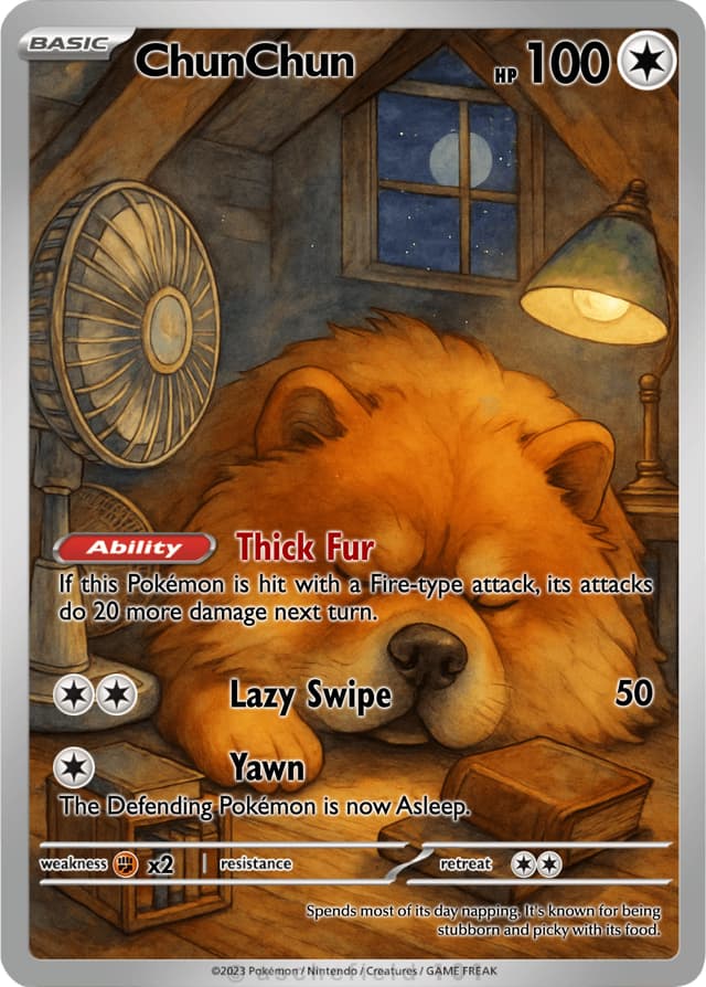 Example Pokémon card