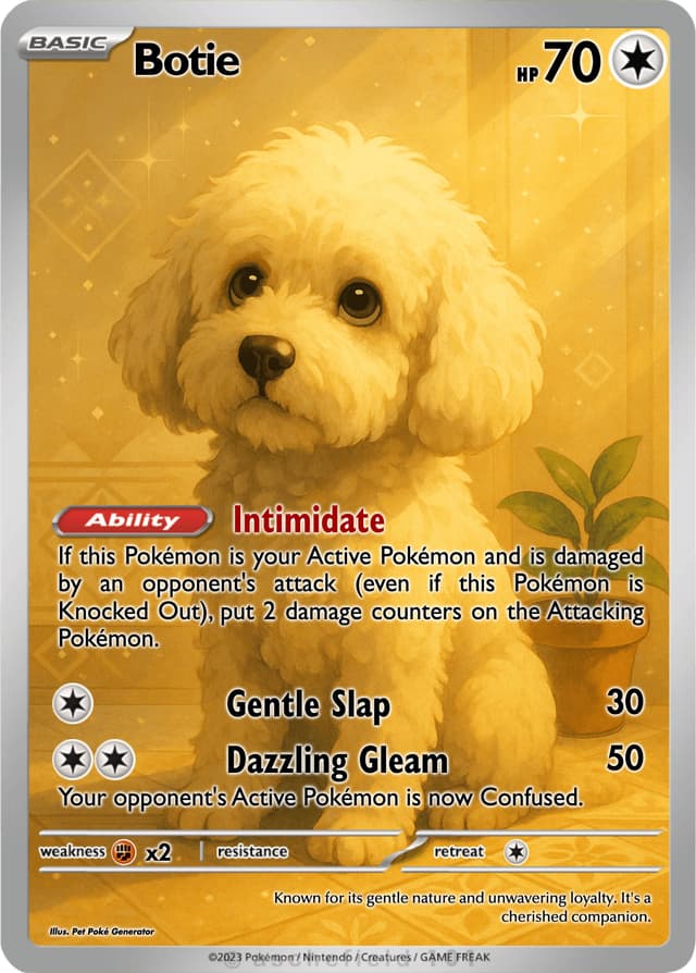 Example Pokémon card